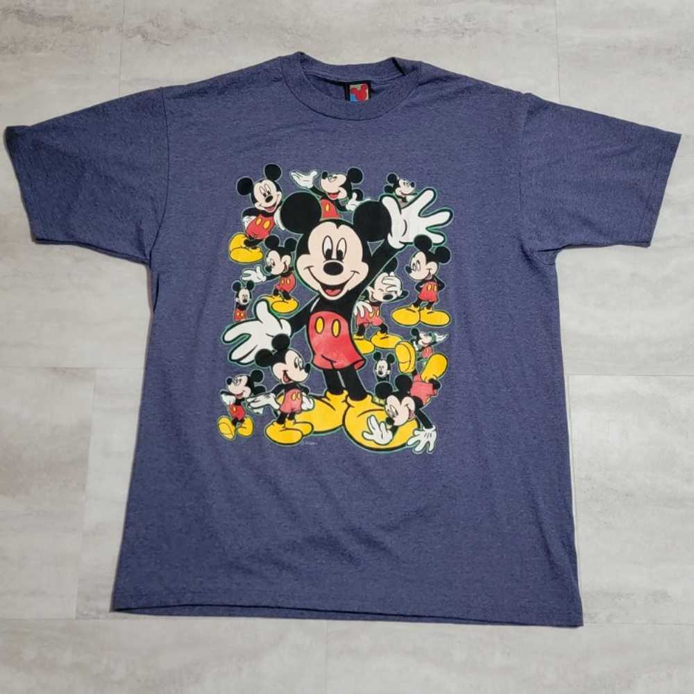Vintage Mickey Mouse Graphic Blue Mickey Unlimite… - image 1