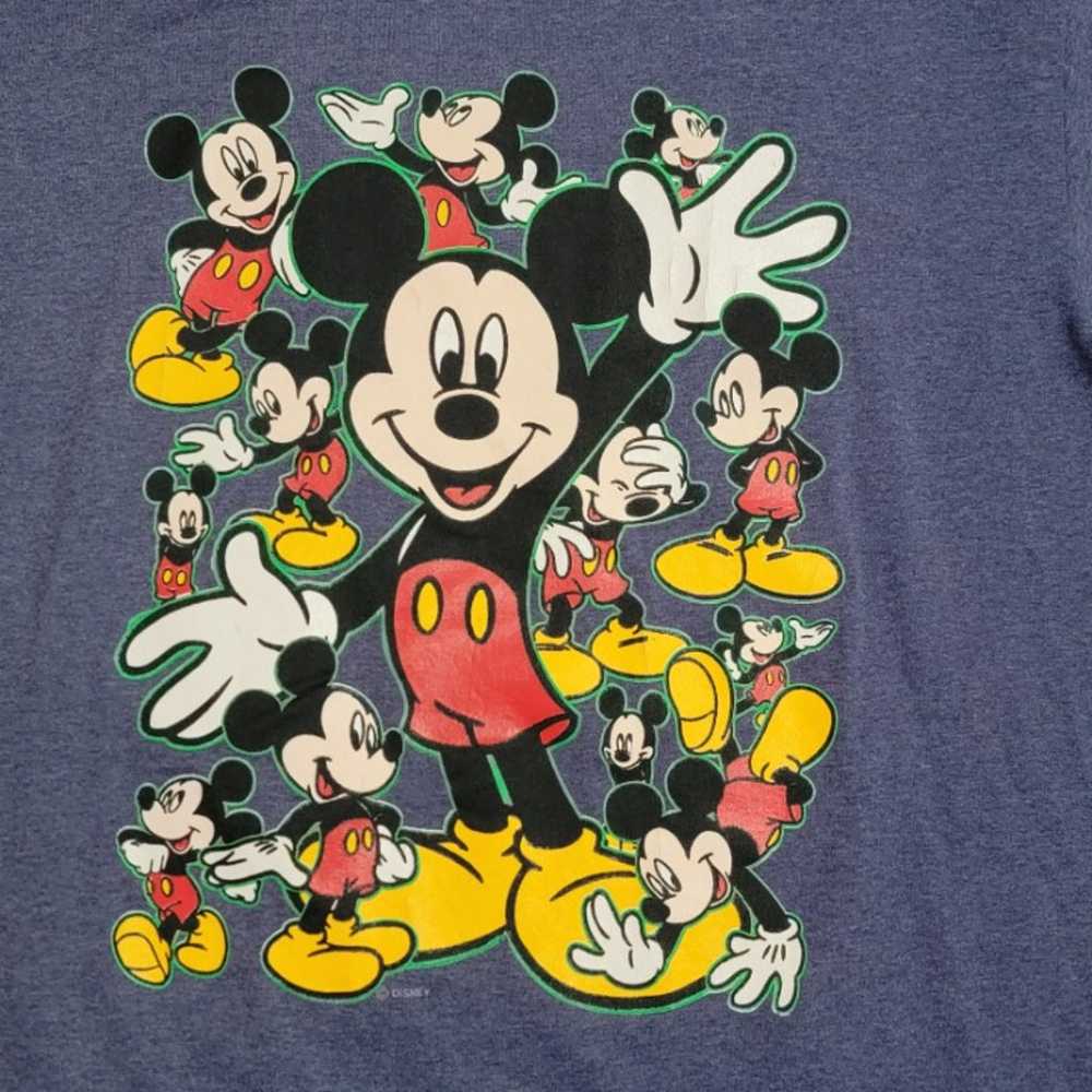 Vintage Mickey Mouse Graphic Blue Mickey Unlimite… - image 2