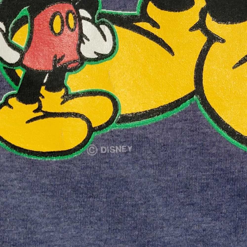 Vintage Mickey Mouse Graphic Blue Mickey Unlimite… - image 3