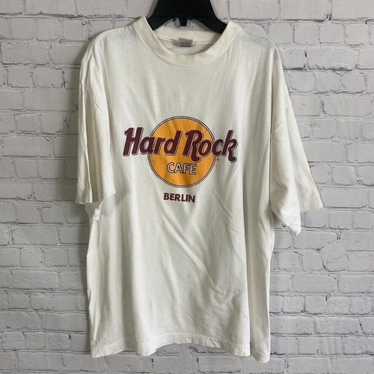 Vintage Hard Rock Cafe Berlin Graphic T Shirt Whi… - image 1