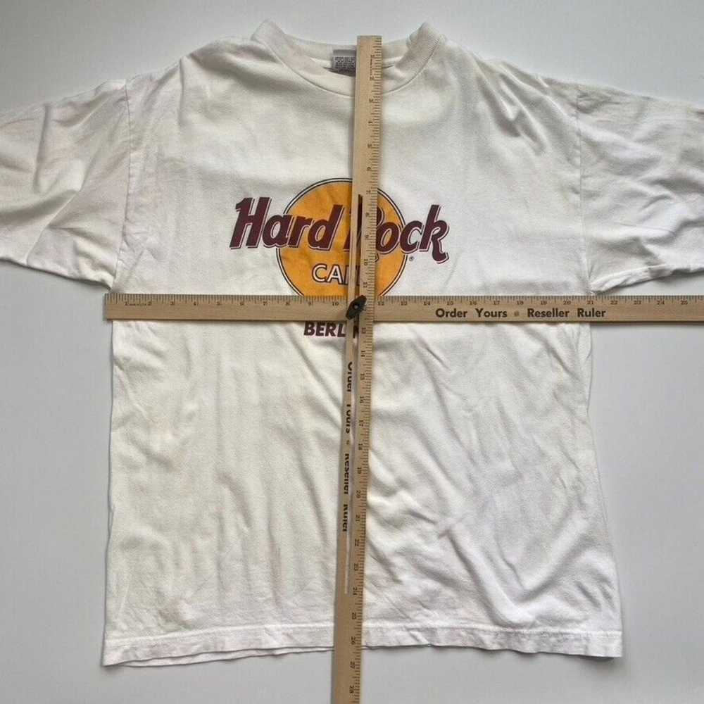 Vintage Hard Rock Cafe Berlin Graphic T Shirt Whi… - image 5
