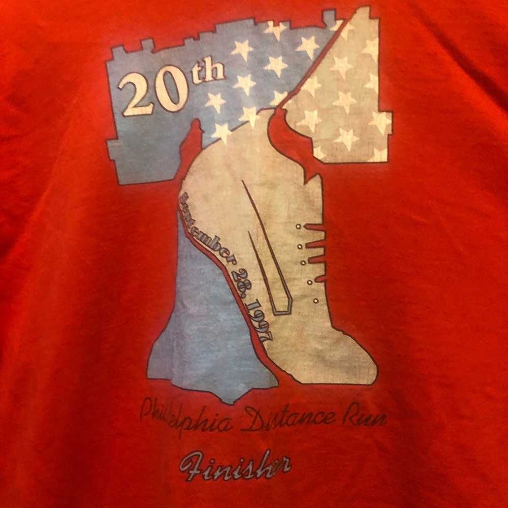 Vintage 80s 1997 Philadelphia Distance Run shirt … - image 5