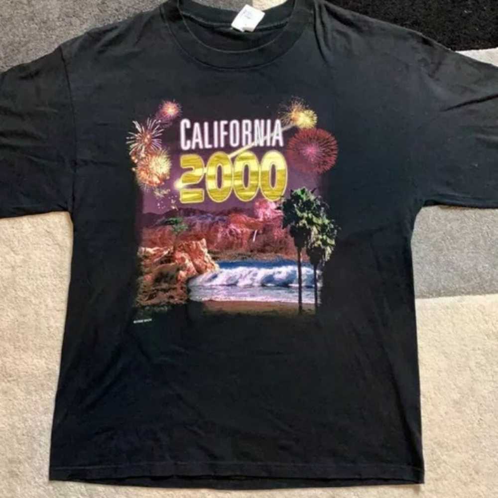 Vintage 1998 Y2k Millennium T Shirt L - image 1