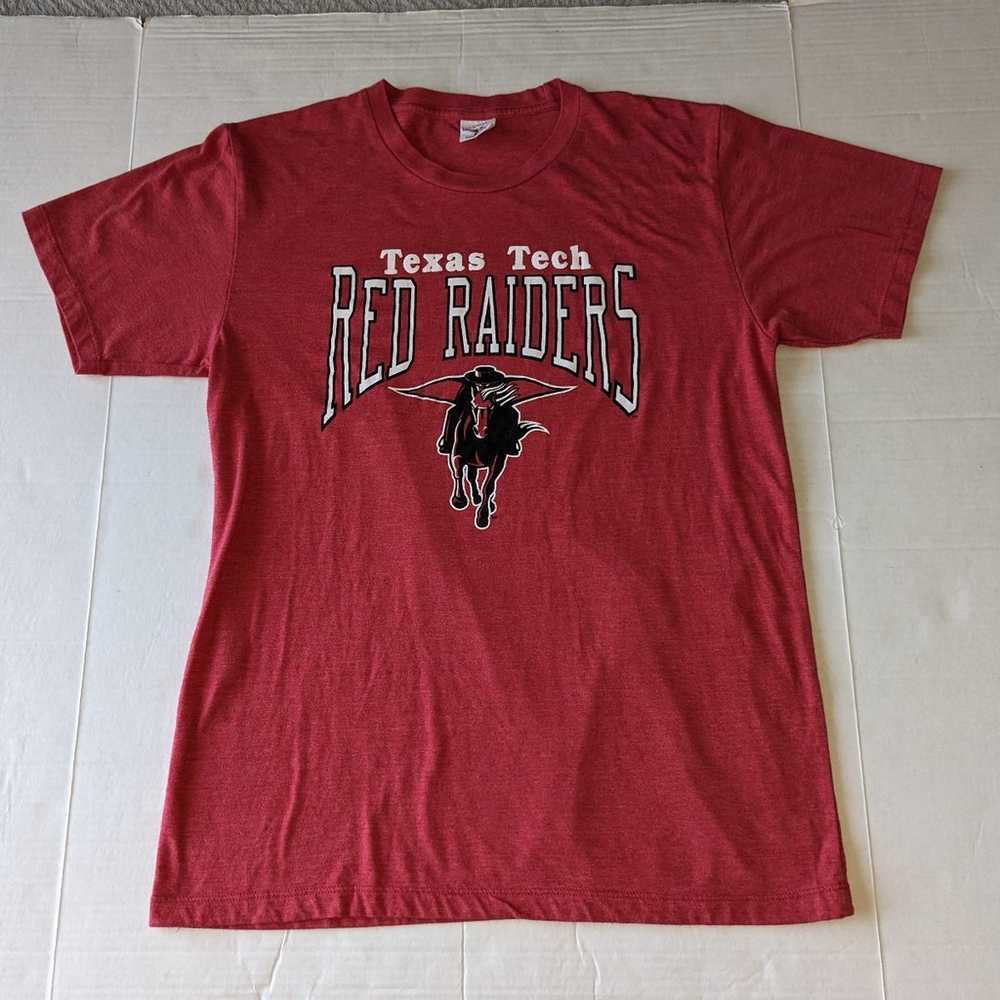 Vintage Charlie Hustle Texas Tech Red Raiders Log… - image 1