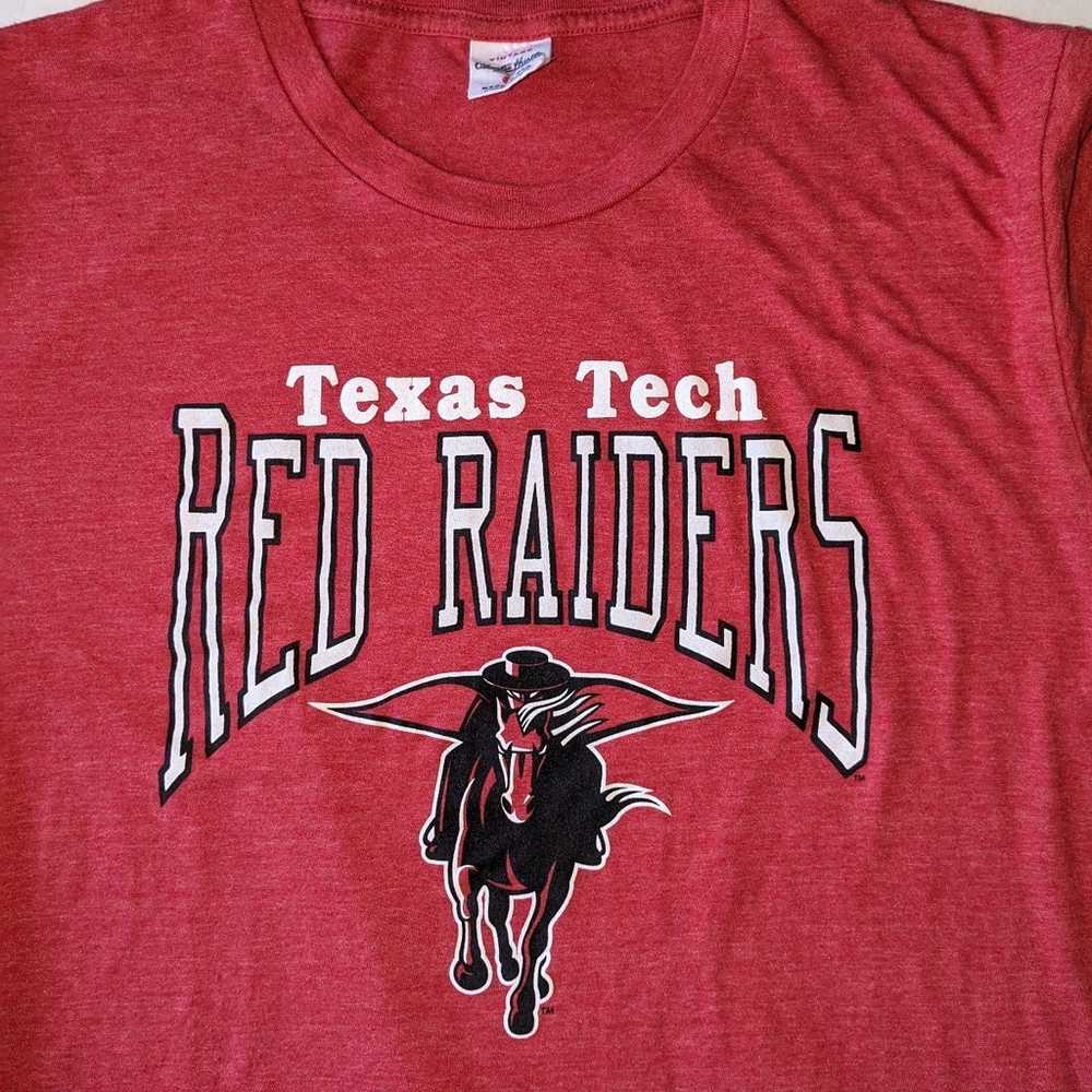 Vintage Charlie Hustle Texas Tech Red Raiders Log… - image 2