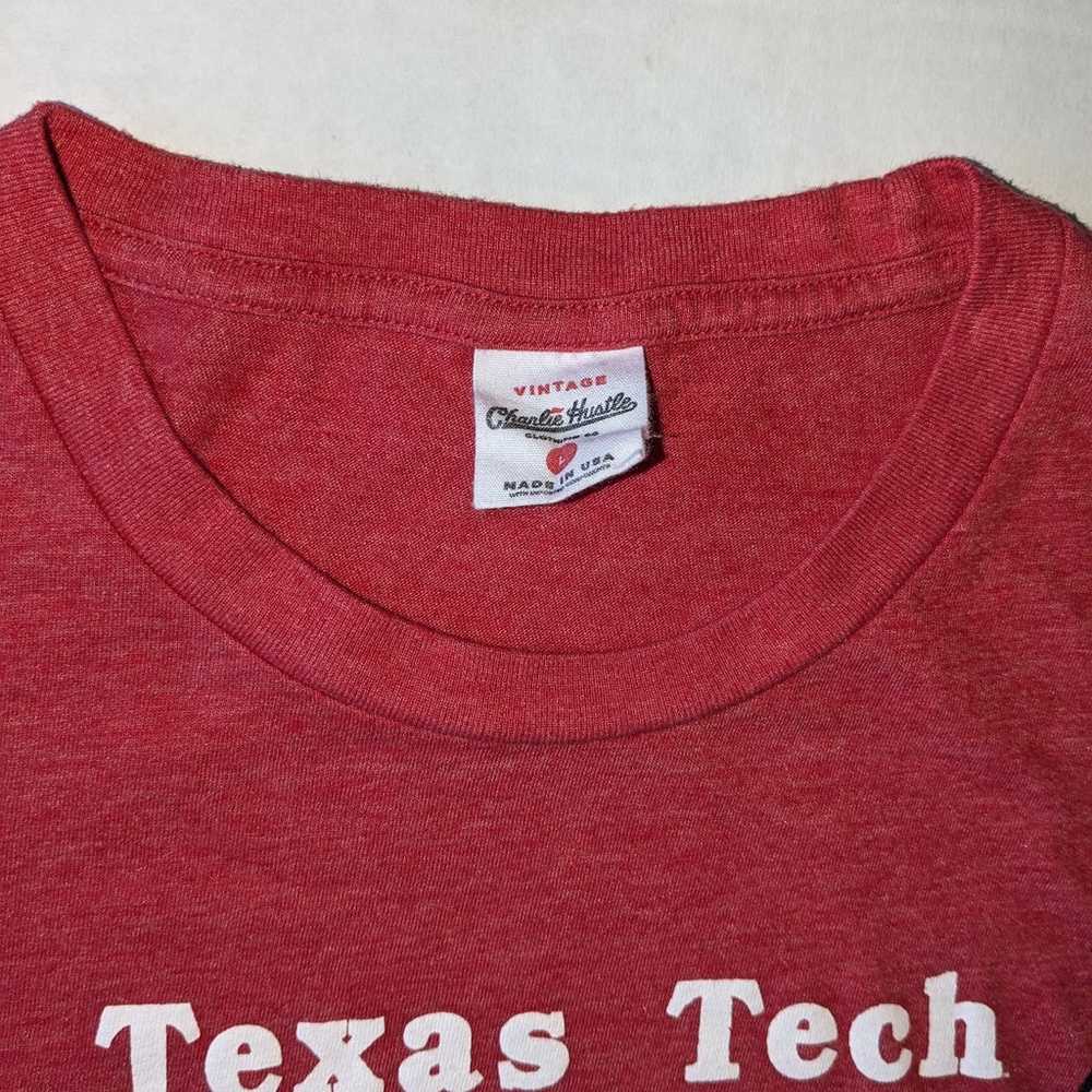 Vintage Charlie Hustle Texas Tech Red Raiders Log… - image 3