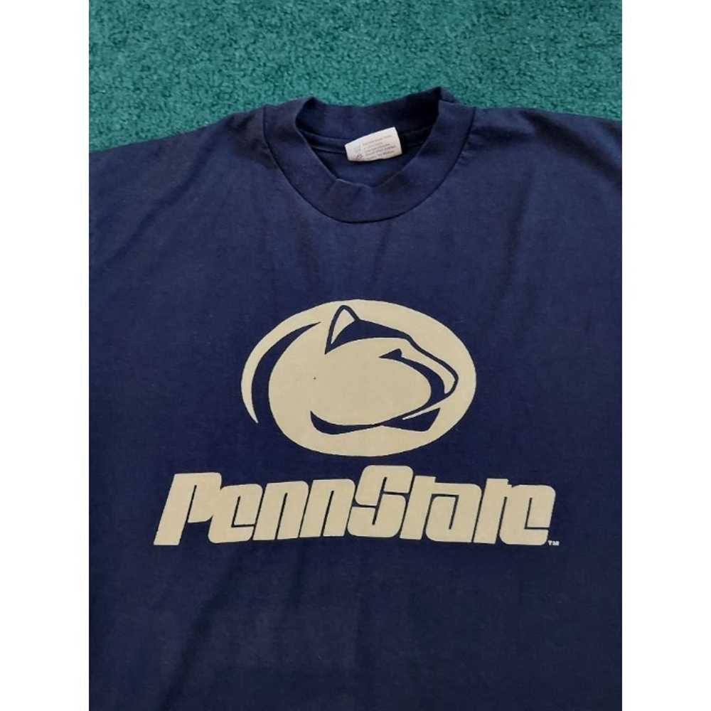 Vintage Penn State Single Stitch T-shirt Thick Wh… - image 2