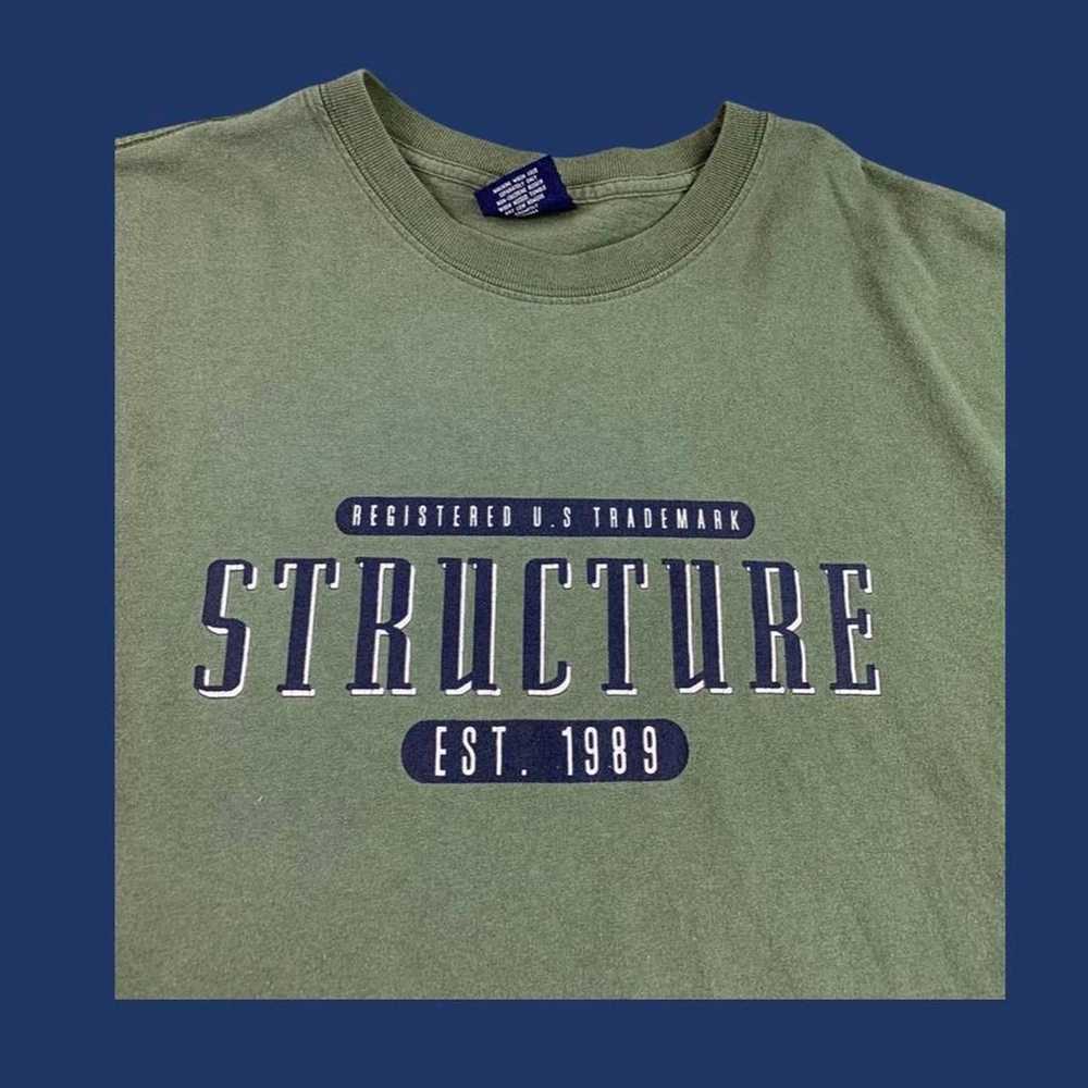 Vintage 90s Structure T-shirt - image 2