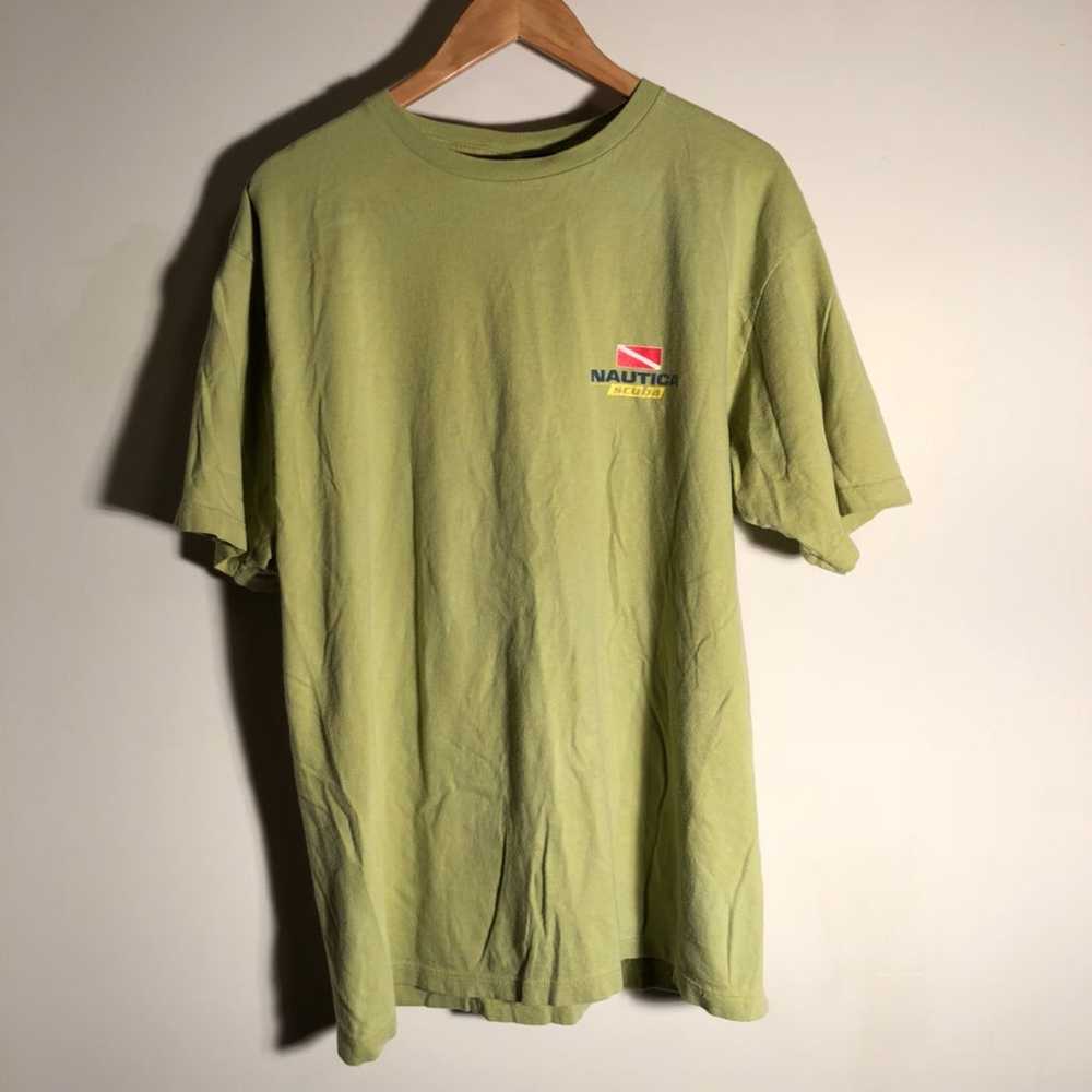 Vintage Green Nautica Scuba T-shirt - image 2