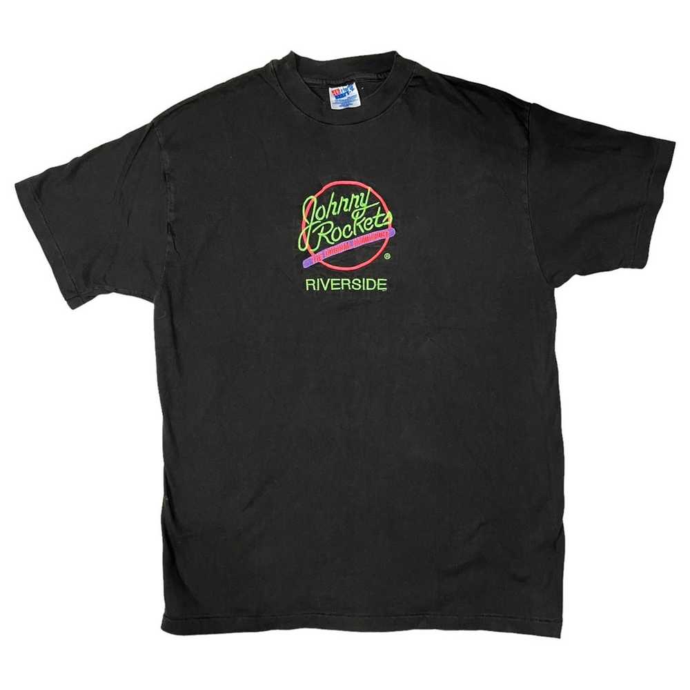 Johnny Rockets Hamburgers Vintage 90’s T-Shirt Ri… - image 1