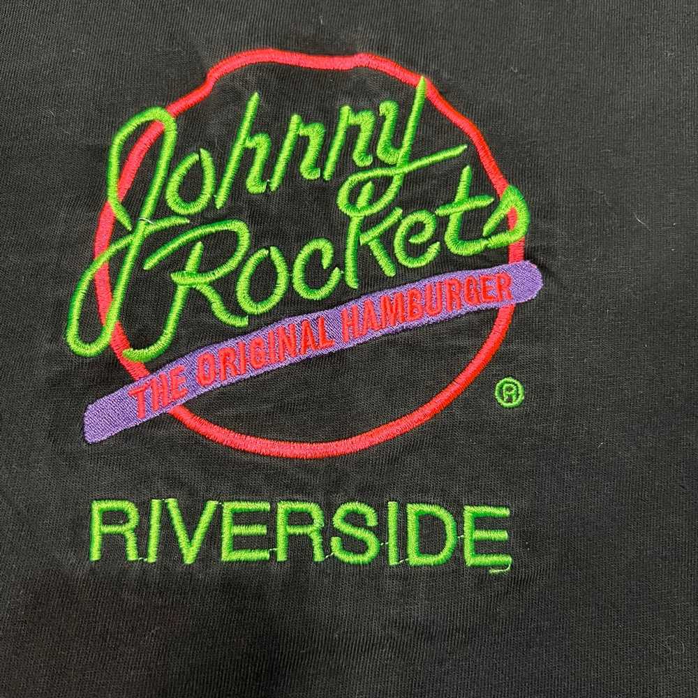 Johnny Rockets Hamburgers Vintage 90’s T-Shirt Ri… - image 2