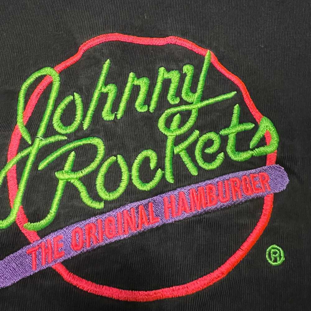 Johnny Rockets Hamburgers Vintage 90’s T-Shirt Ri… - image 4
