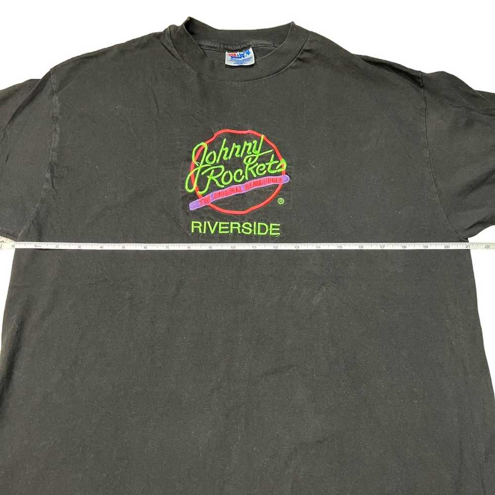 Johnny Rockets Hamburgers Vintage 90’s T-Shirt Ri… - image 6
