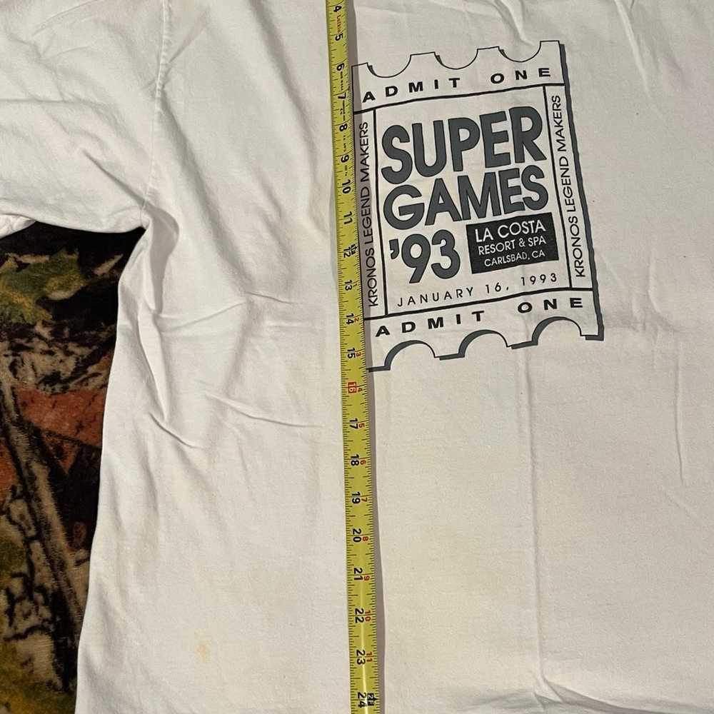 Vintage 1993 Shirt Large SUPER GAMES '93 LA COSTA… - image 3