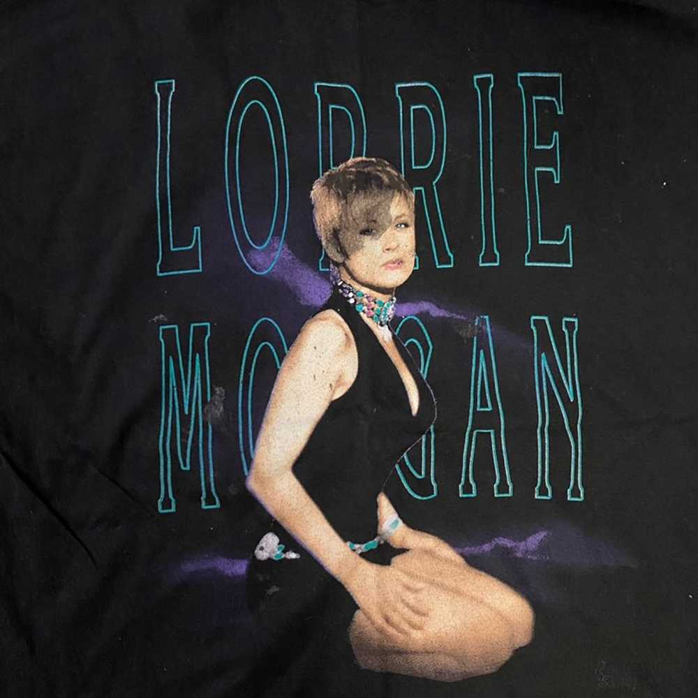 Vintage Lorrie Morgan WAR PAINT Tour T S - image 3