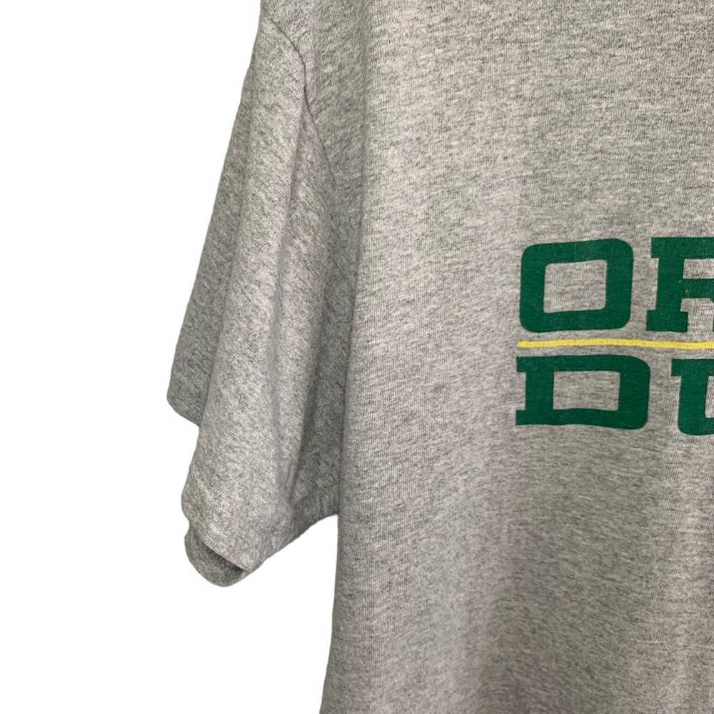 GILDAN Oregon Ducks Gray Short Sleeve T-Shirt Lar… - image 5