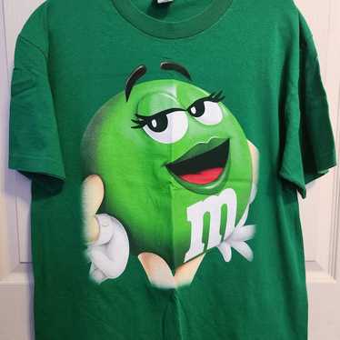 Vintage 2011 M&Ms  green T shirt - image 1
