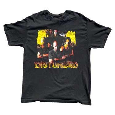 Vintage 2000 Disturbed Heavy Metal Band T-Shirt - image 1