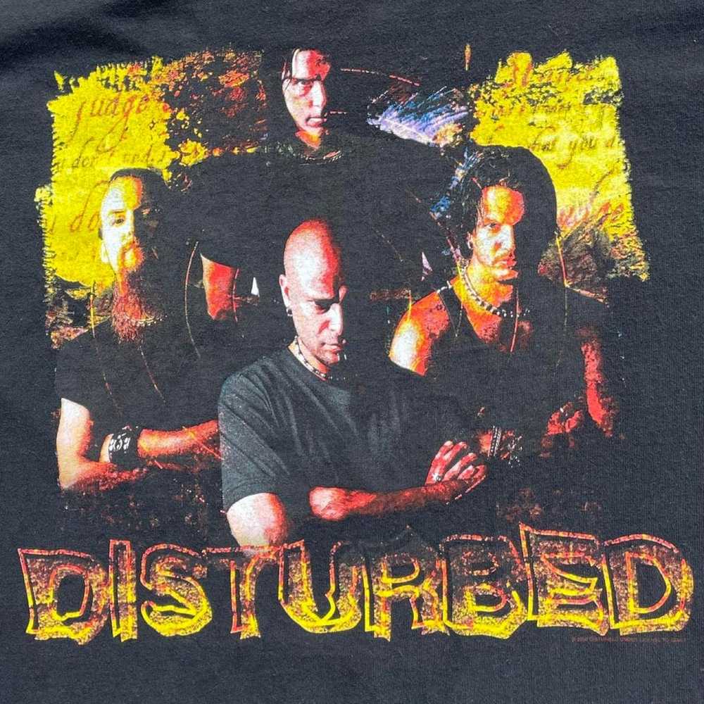 Vintage 2000 Disturbed Heavy Metal Band T-Shirt - image 2