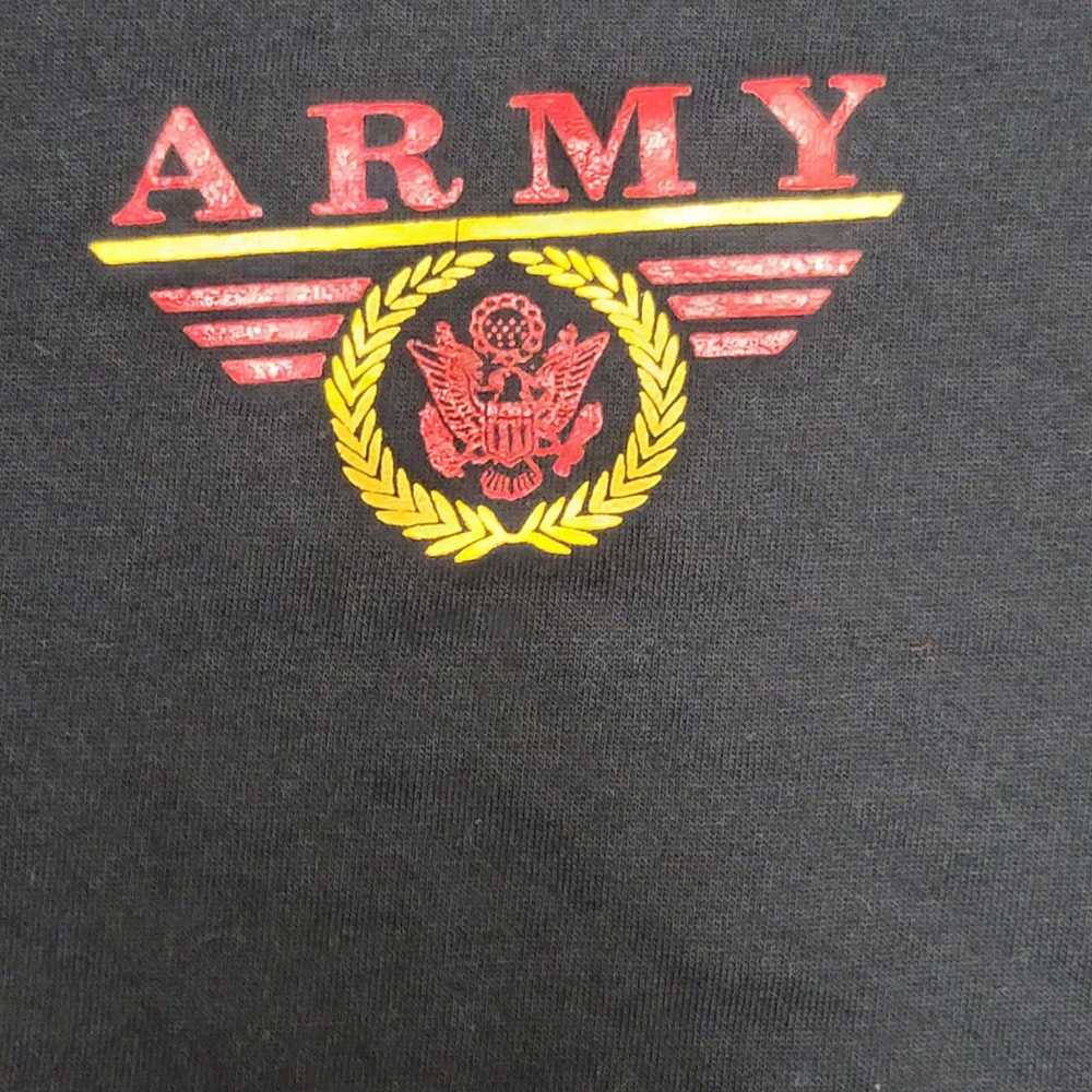 Vtg Jerzees Army T-shirt - image 2