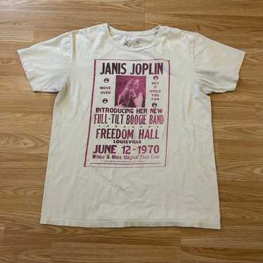 Vintage Janis Joplin freedom hall 70s shirt merch… - image 1