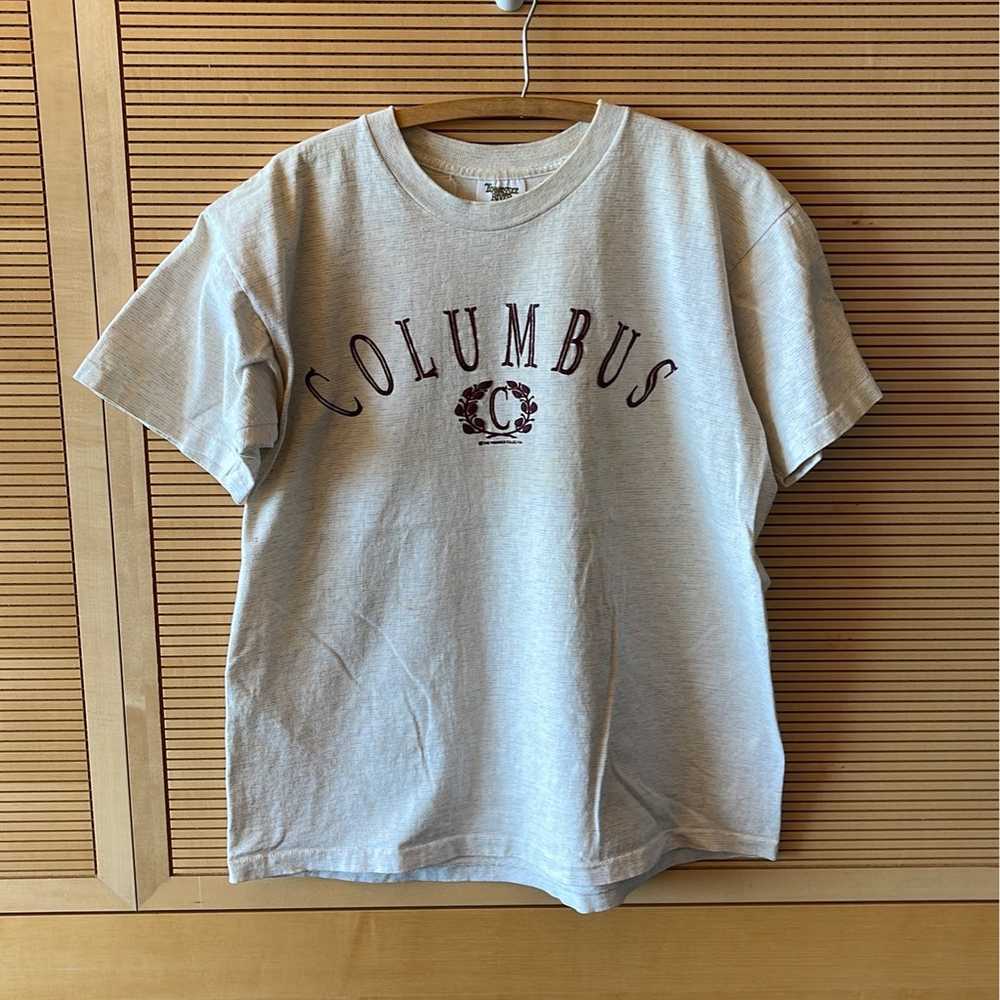 Vintage Columbus T-shirt - image 1