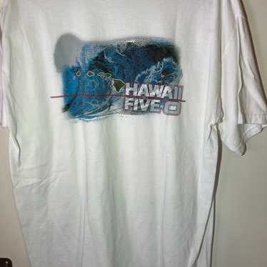 Vintage Hawaii five-0 tv show t-Shirt Sz L - image 1