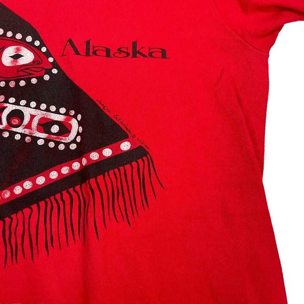 Vintage Alaska Fruit Of The Loom Graphic T Shirt-… - image 3
