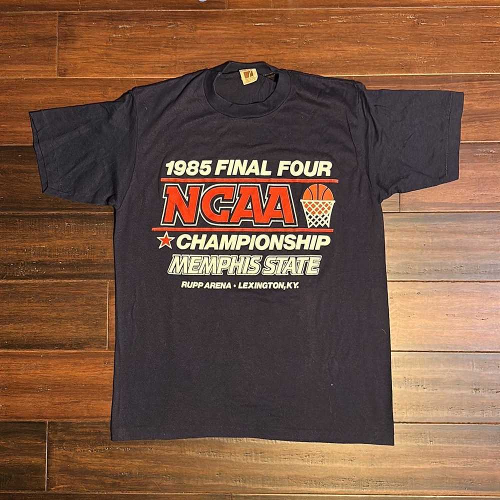 Vintage 1985 Final Four NCAA Basketball T-Shirt - image 1