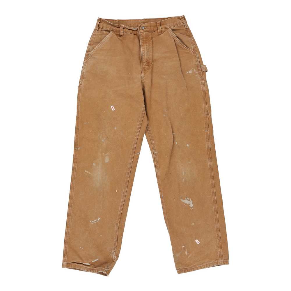 Carhartt Carpenter Trousers - 31W 32L Brown Cotton - image 2