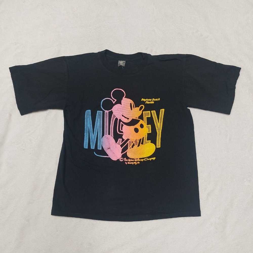 Vintage Sherry's Best Mickey Mouse Black Neon Gra… - image 1