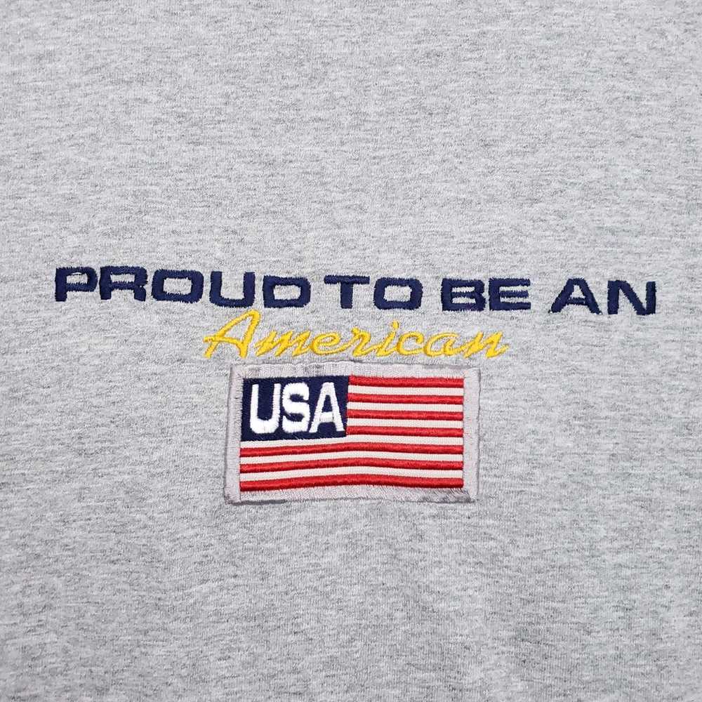 Vintage Proud To Be An American Embroidered T-shi… - image 2