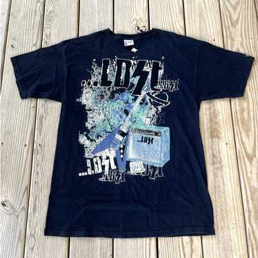 Kiss Lost Tour T-Shirt Y2k Blue Nice Graphic - image 1