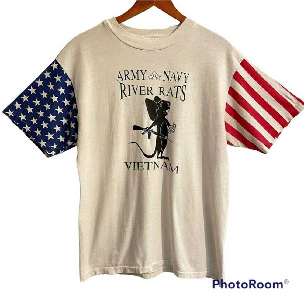 Vintage L.A. T Sportswear L Army Navy River Rats … - image 1