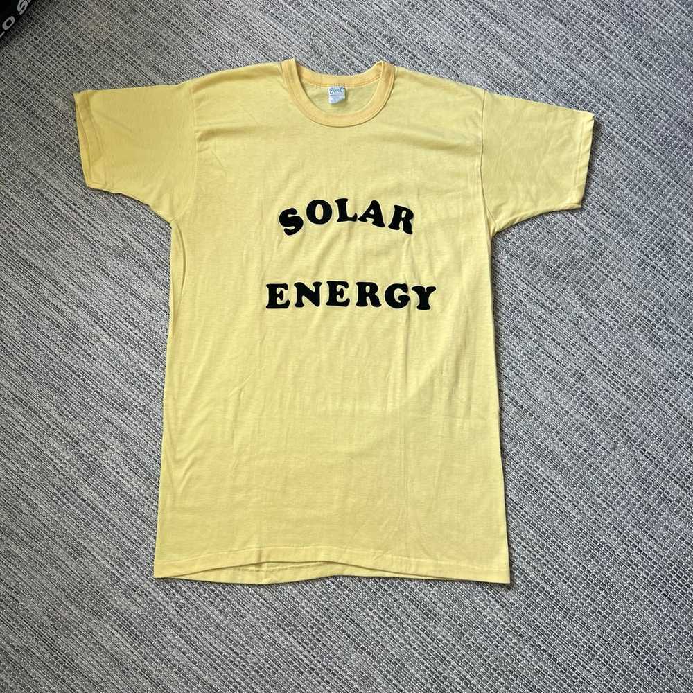 Vintage 70s 80s Funny Parody Solor Energy Tshirt - image 1