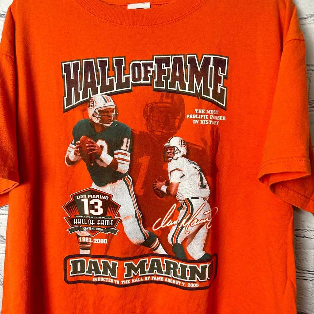 Vintage 2005 Dan Marino Hall of Fame T-shirt - image 2