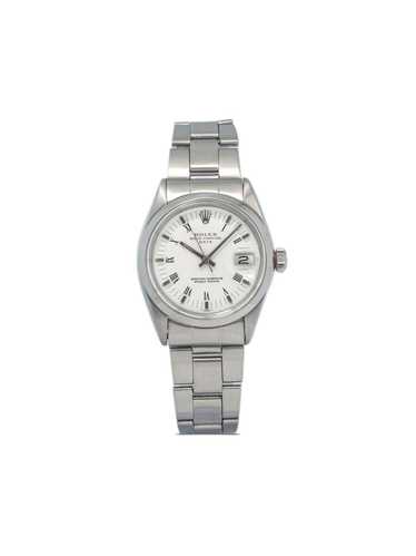 Rolex pre-owned Oyster Perpetual Date 34mm - White