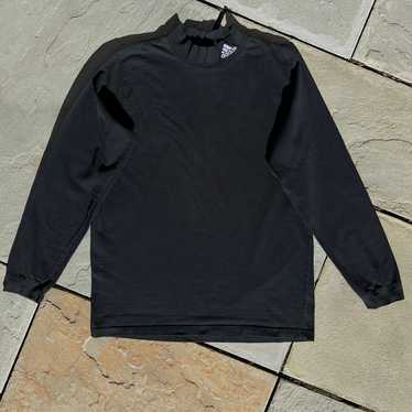 Vintage 90’s Black Adidas Logo Mock Neck Made in … - image 1