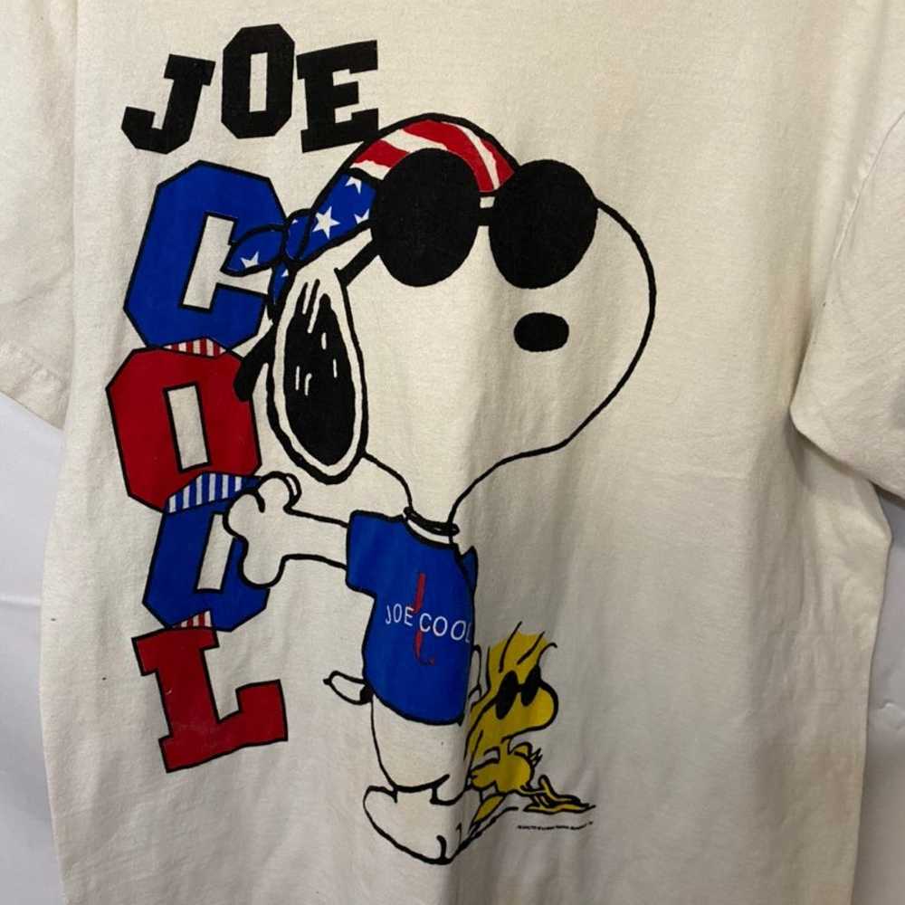 Vintage Joe Cool Snoopy USA Graphic Shir - image 3