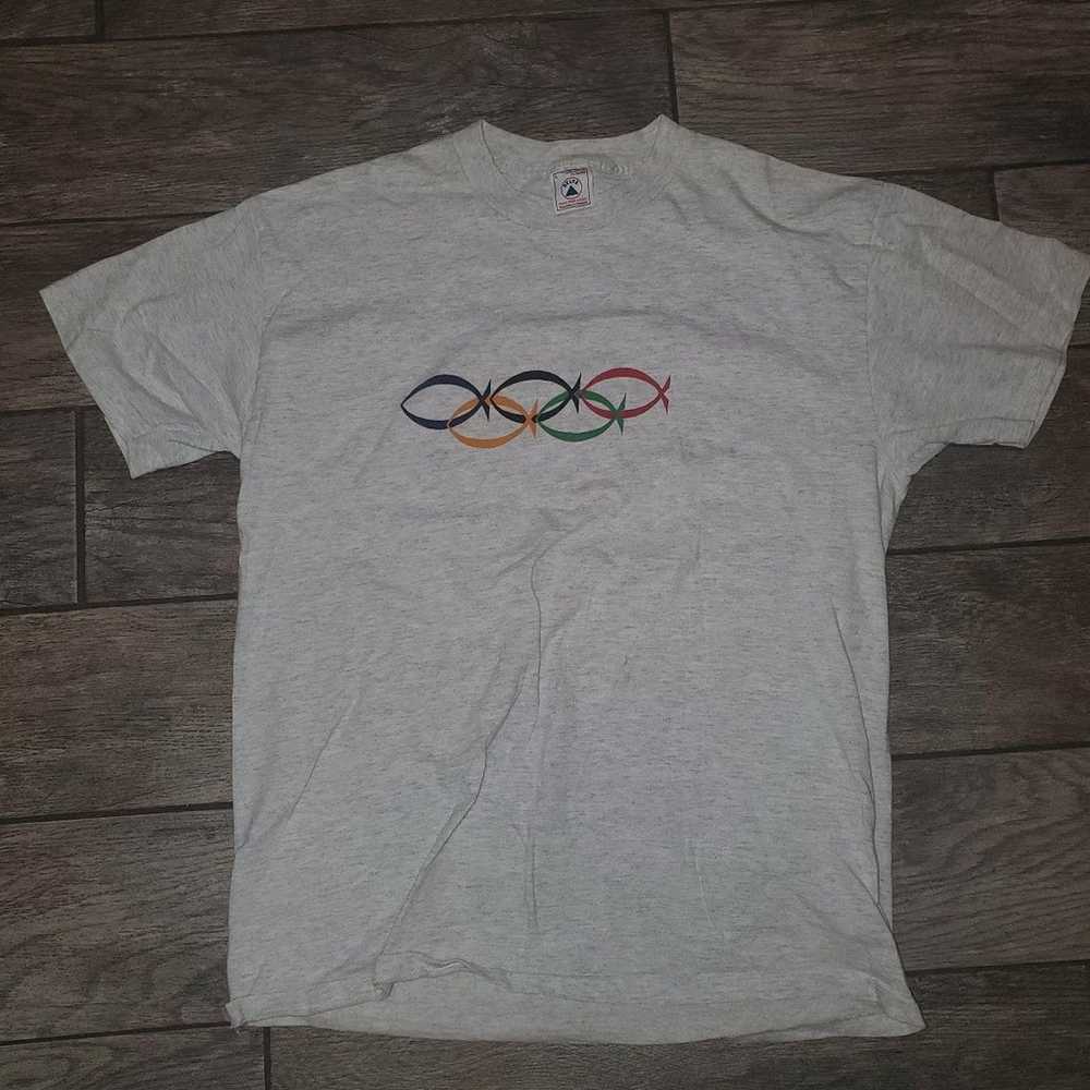 1996 vintage olympics jesus tee - image 1