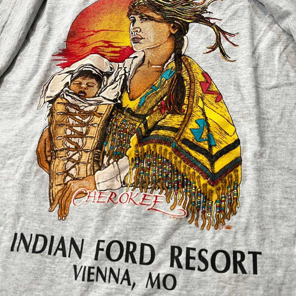 Vintage 90’s American native American Indian T-sh… - image 2