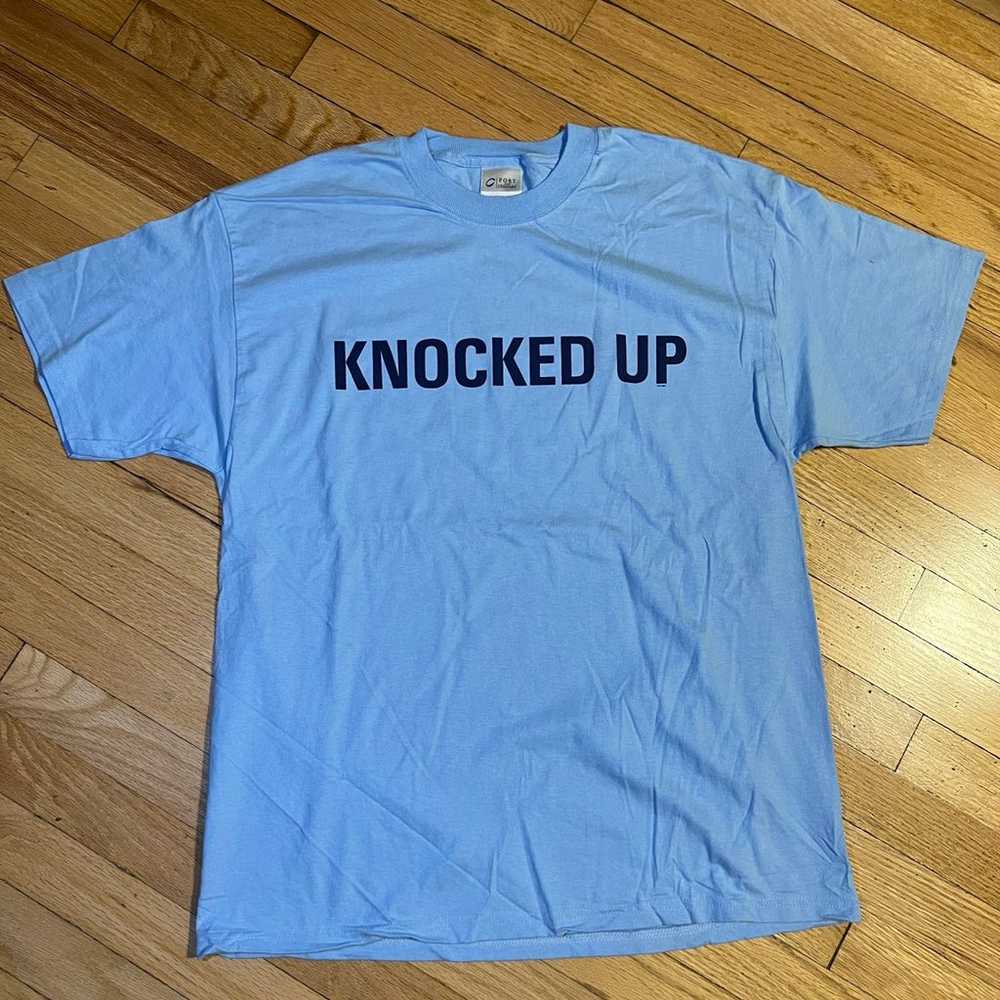 2007 Knocked Up Movie Promotional Shirt Sz L Blue… - image 1