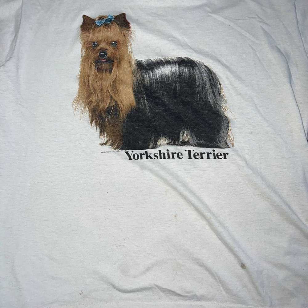 Vintage 90s Yorkshire “Yorkie” Terrier Animal Nat… - image 2