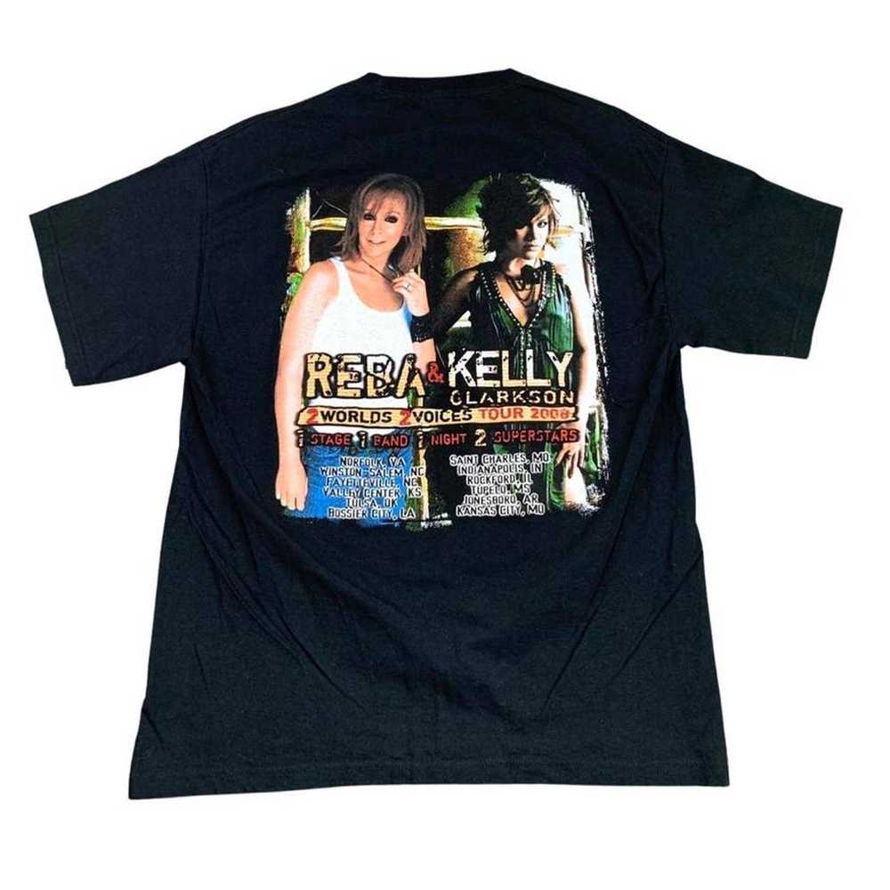 Vintage 2008 Reba and Kelly Clarkson Tour T-shirt - image 2