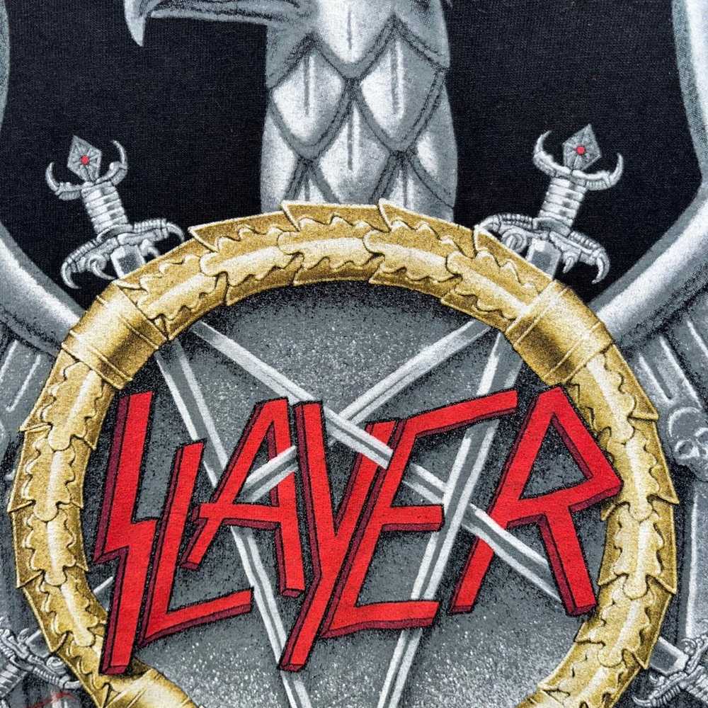 Vintage 2005 Slayer Metal Band Shirt~Front and ba… - image 7