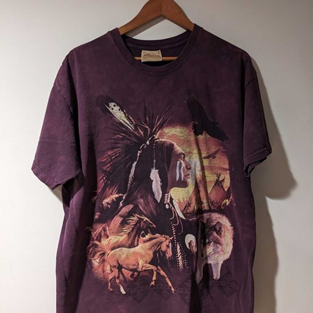 Vintage 90s The Mountain Native American Tribal A… - image 1
