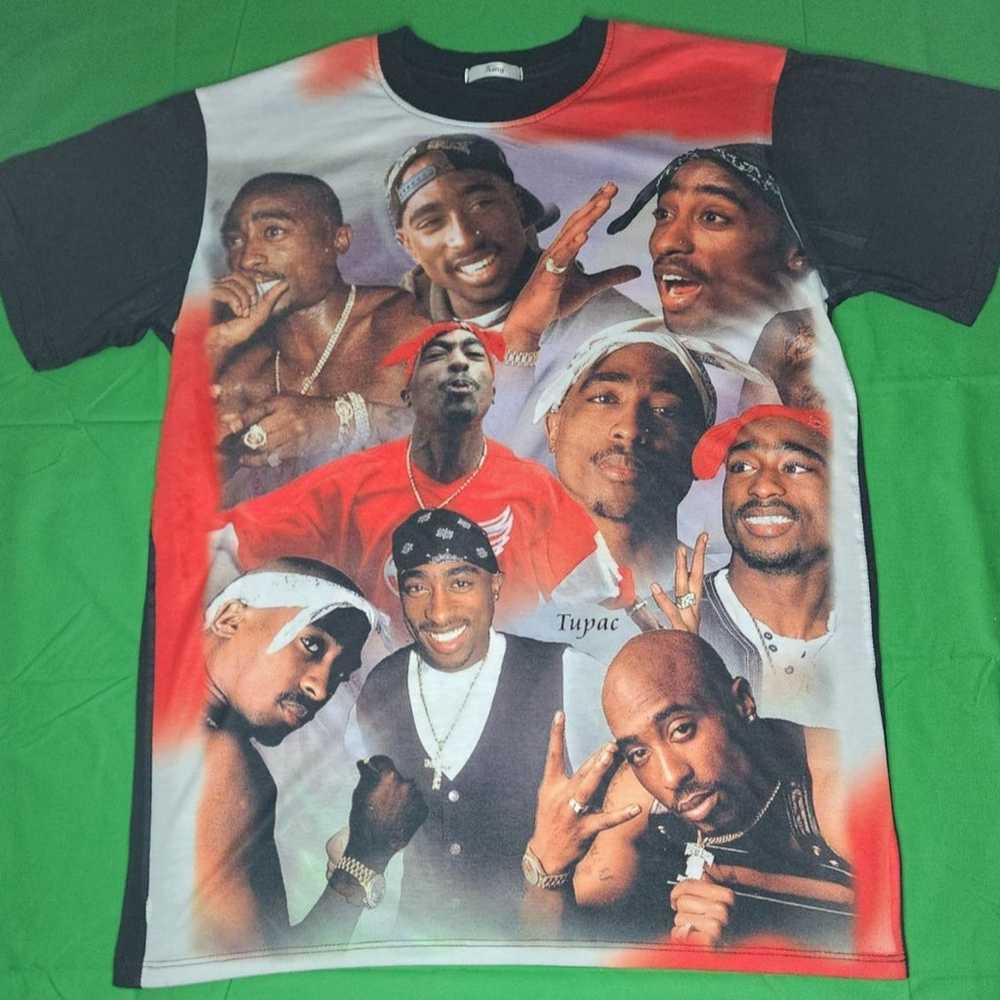 Vintage Rare Tupac Shakur AOP King T-Shirt - image 1