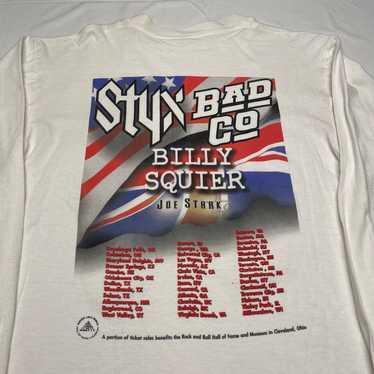 Vintage 2001 Styx Bad Company Band Tour T-Shirt M… - image 1
