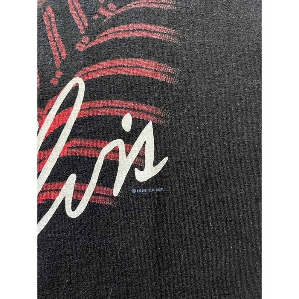 ELVIS PRESLEY VINTAGE SIGNATURE 90S BLACK T SHIRT… - image 5