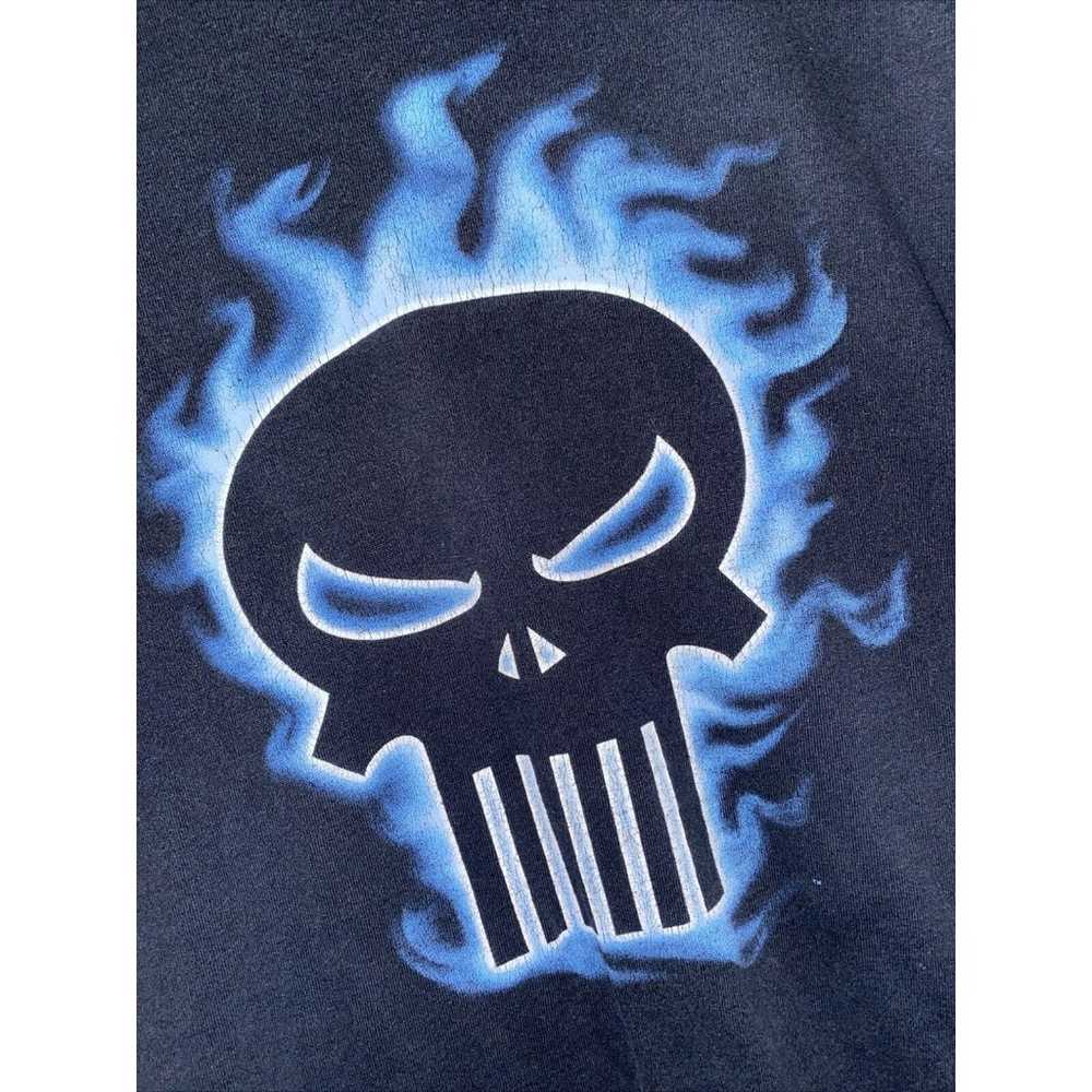 Vintage Marvel Comics The Punisher Logo Skull Shi… - image 2